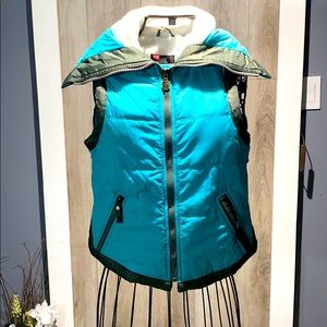 Diesel Puffer Vest with Shawl Collar